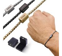 UIDMEN Personalized Dad Bracelet With Kids Name, Engraved Kids Names on the Bracelet, Father's Day Birthday Gifts, Family Name Jewelry, Gifts for Dad, Grandpa from Son, Daughter, Grandchildren