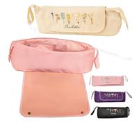 UIDMEN Personalized Hair Tool Organizer Bag, Custom Makeup & Hair Tool Travel Bag, Custom Name Birth Flower, Portable Travel Case for Styling Tools, Gifts for Mom, Wife, Girlfriend, Bride, Bridesmaids