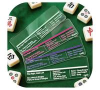 UIDMEN Personalized Mahjong Line Reader, with Rules and Name, Acrylic Accessories Tool, Game Night Favor, Gifts for Mahjong Lovers Beginners, Family, Friends, Wife, Husband, Birthday Xmas Gifts