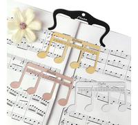 UIDMEN Personalized Metal Music Book Clip and Page Holder, Stainless Sheet Music Holders for Piano, Guitar, Keyboard, Stands, and Books, Gifts for Keyboard Players, Music Teacher, Musicians, Beginner