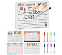 UIDMEN Personalized Name Practicing Board for Kids, Cusotm Name Tracing Whiteboard with A Dry-Erase Pen, Back-to-School Gift for 3 4 5 Years Old Preschooler, Handwriting PracticeToddler Name Learning