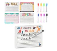 UIDMEN Personalized Name Practicing Board for Kids, Cusotm Name Tracing Whiteboard with Dry-Erase Pen, Back-to-School Gift for 3 4 5 Years Old Preschoolers, Handwriting Practice, Toddler Name Learning