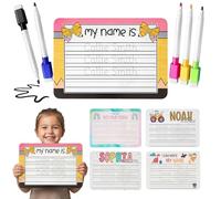UIDMEN Personalized Name Tracing Board for Kids, Custom Name Acrylic Dry Erase Board, Letter Tracing for Kids Ages 3-5, Name Practicing Board with Dry-Erase Pen, Handwriting Practice Gift for Toddler