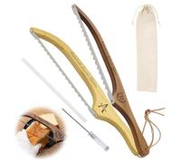 UIDMEN Personalized Sourdough Bread Knife with Engraved Name, 15.7" Wooden Bread Saw for Sourdough, Baguettes, Cakes, Bread Slicer for Homemade Bread, Gifts for Birthday, Party, Wedding, Mother's Day