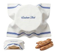 UIDMEN Personalized Tea Towels for Baking Sourdough, Custom Embroidered Text, 100% Cotton Reusable Flour Sack Towels, Proofing Cloth Supplies for Baguettes, Loaves, Dough, Sourdough Gift for Bakers