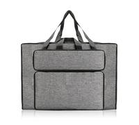 UieaMsio A2 A3 Drawing Board Carry Bag 20x14 Inch, Grey Sketch Pad Organiser, Waterproof Art Bag, Portable Art Portfolio Carry Bag, with Shoulder Strap, Transport Bag for Sketch Artists