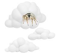 UieoKakeh 3Pcs Jumping Spider Enclosure Accessories, White Feeder Dish for Climbing, Spider Enclosure Resting and Exploration