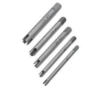 UieoKakeh 5Pcs High-Strength Broken Tap Extractor Kit Taps 2-M5, 3-M6, 4-M8, 5-M10, 6- Removal Tool for Tap Repair