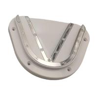 UieoKakeh Arthritis-Friendly Mount-on Cabinet Can Opener for Seniors, for Weak Hands, Stainless Steel One-Handed Tool White