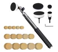 UieoKakeh Bowl Sander Tool Kit Includes 1" to 3" Hook& Loop Sanding Disc, 75 Sheets Sandpaper, Backing Pads Featuring Foam Interface& Handle