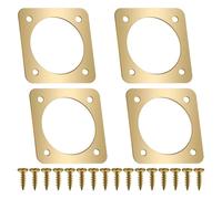 UieoKakeh Copper Portal Metal Bird House Protector 1.5 Inch Accessory for Small Birds, 4-Pack Opening