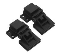 UieoKakeh Dust Cover Hinge 1 Pair for Turntable Lid Hinges Black for Home Audio Systems Smooth Lid Movement