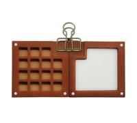 UieoKakeh for Travel Students Artists Painters 15 Grid Miniature Painting Kit, Portable, Palette Pocket Watercolor for Travel Set