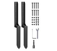 UieoKakeh Ground Spike Fence Post Anchor Repair Kit,Heavy Duty Steel Quick Fix for Broken/Leaning Wood Posts(2-Pack)