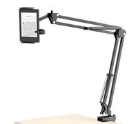 UieoKakeh Hands-Free Bedside Tablet Holder Auto Clicker, Adjustable Desk Arm Stand for Phone Tablets