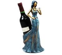 UieoKakeh Home Decoration Red Wine Rack Grape Wine Display Cabinet Ornament Design for Girls Wine Bottle Holder Blue