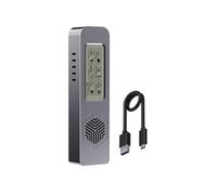 UieoKakeh Intelligent Digital Health Detection NVME/ENGFF Dual-Mode M. 2 Hard Drive Case Protocol Solid-State Mobile Storage Enclosure A