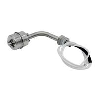 UieoKakeh Internal Float Switch L Type 304 White Stainless Steel Liquid Water Level Controller Sensor Tank Pool Water Tower