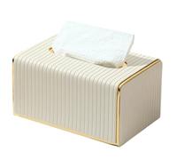 UieoKakeh Light Luxury Tissue Box Napkin Holder for Hotel and Home Use-Paper Storage Solution White