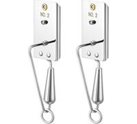 UieoKakeh Paravane for Boat 2 Pieces Stainless Steel for Trolling Fishing Wire Planer Board with Down Rigging Rigger B