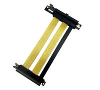 UieoKakeh PCIe 5.0 X16 Riser Cable-90° GPU Extension Cable 32GT/S Speed for 5090/4090& RX 7900 XTX, for Mining Rig, WRX80/TRX40