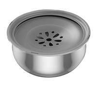 UieoKakeh Pet Floating Bowl Stainless Steel Non-Wetting Mouth Water Dispenser Portable Water Drinker Pet Supplies for Dog Cat 3.5L