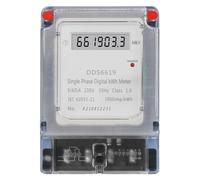 UieoKakeh Power Consumption Electricity Meter 230V 5(60) A Wall-Mounted Single-Phase Household KWh Measurement Device