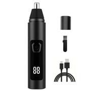 UieoKakeh Professional Electric Mini Nose Hair Trimmer Portable USB Rechargeable High Quality Black