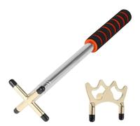 UieoKakeh Retractable Billiard Stick with Replaceable Bridge Head for Pool Tables- Cue Bridge Stick, 12.8-60" Length, Expandable Design