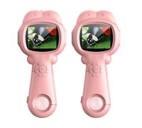 UieoKakeh Science Toy 500X Pocket Microscope 2PC with Photo and Video Function Children Educational Toy Mini Microscope Kids