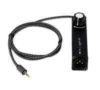 UieoKakeh Stereo 3.5mm to XLR Ground Loop Isolator Audio Noise Isolation Noise Suppression Device Suppressor