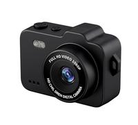 UieoKakeh Ultra-Compact Digital Camera 1080P Micro Camera Keychain Style Vlog Camera Pocket Necklace Design Black