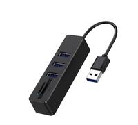 UieoKakeh USB 2.0 HUB Cable Splitter Converter Extend Adapter USB Disk TF SD Card Integrated Reader Data Transfer 3 Ports