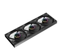 UieoKakeh Water-Cooled 360mm ARGB PC Case Fan PWM Control Kit- Monolithic Design Forward Rotation Support Structure Black