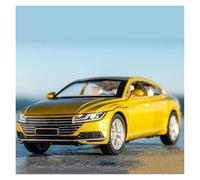 UIFCOG Die Cast Collectible Car Model 1:32 For VW For CC Alloy Metal Die-casting Car Model Pull Back(Yellow)