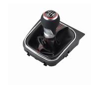 UIFCOG Gear Shifter Knob for VW for Golf for Rabbit for Jetta MK5 2004-2009 Car Gear Shift Knob Lever Pen Boot Cover Gaitor Interior Decorate(Red,for 6 Speed)