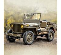 UIGJIOG 2.4G RC Jeep Car Military Truck 1941, 1:12 Scale, Remote Control, Unisex, 3+ Years