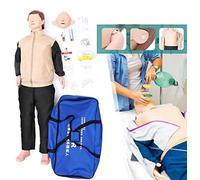 UIGJIOG Full Body Human Body Model for Advanced Resuscitation First Aid Training Manikin Cardiopulmonary Resuscitation Simulator Full Body First Aid Training Dummy for Educational