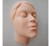 UIGJIOG Mannequin Face Model Head Model Injection Training Silicone Female Face Skin Model Suture Surgery Injection Teaching Model for Student Doctor Esthetician