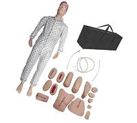 UIGJIOG Mannequin Male Female Patient Care Manikin Training Simulator Model PVC Anatomical Body Care Life-Size Nursing Model at School of Nursing 15Pcs Training Module Trauma Assessment Care