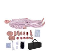 UIGJIOG Professional Patient Care Model Advanced Nursing Care Doll Patient Care Manikin 170 Cm Life-Size Simulation Nursing Doll Medical Training Demonstration 33 Skill Training