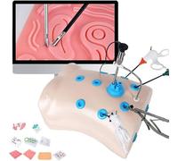 UIGJIOG Training Box Laparoscopic Surgery Simulator Kit,Surgical Simulator Kit with 10 Training Modules + 4 Surgical Tools HD Images Suitable for Medical Student Training