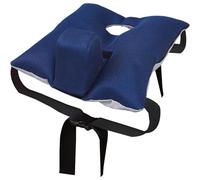 UIHECTA Anti-slip Wheelchair Cushion with Pommel Wedge and Seat Belt, Removable Breathable Cover, for Enhanced Comfort and Stability, Designed for Pressure Relief,Blue
