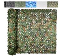 UIHECTA Camouflage Netting, Camo Tarp Sun Shade Net, Sunscreen Nets, for Hunting Blind, Military, Dinosaur Birthday Theme Party Decoration, Camping Shooting,Camouflage,7x18m