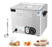 UIHECTA Commercial Egg Boiler, Electric Poached Egg Maker, Egg Poacher Pan, 2600W, Stainless Steel, Large Capacity, with Temperature Control, for Restaurant,No Timer,Without Basket