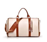 UIHECTA Garment Bags with Wheels, Garment Convertible Weekender Bags, Carry on Suit Luggage Bag for Travel, Convertible Duffel Bag, for Business and Leisure Trips,Beige,Single Bag