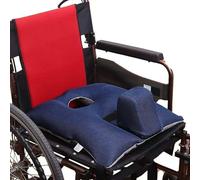 UIHECTA Patient Wheelchair Fixed Seat Cushion, Anti-Slip Wheelchair Cushion, Adjustable Limiter, Anti Bedsores and Relieving Pressure, Enhanced Comfort and Stability,Blue