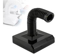 UIHECTA Professional Nail Dust Extractor with Adjustable LED Light, Dual Vacuum Modes, Upgraded Motor, Low Noise, Acrylic Nail Polishing Vacuum Cleaner, Retractable Telescopic Tube,Black