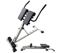 UIHECTA Roman Chair, Back Extension Machine, Hyperextension Bench for Hamstring, Glute and Lower Back, Adjustable and Foldable Exercise Equipment for Home Gym,White