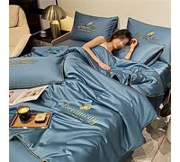 UIHECTA Summer Simple Ice Silk Quilt, Air Conditioning Quilts for Sleeping, Cool and Comfortable Washable Ice Silk Simple Comforter, Absorbs Body Heat to Keep Cool, Easy to Clean,002,150 * 200cm